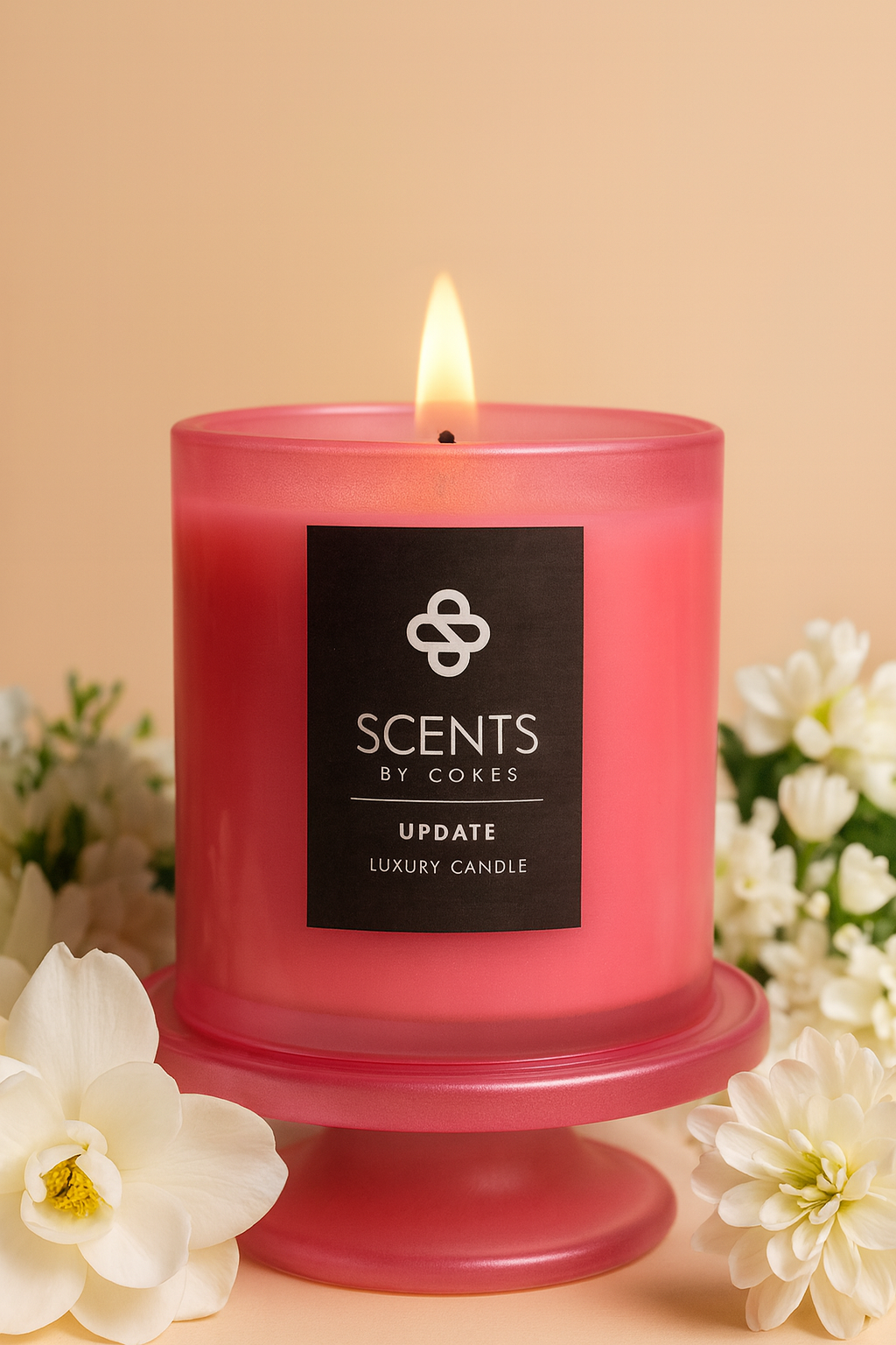 ScentsByCokes Hand‑Poured Luxury Soy Wax Mini Candle 1.10oz | Diamond Rouge | Red Pomegranate & Raspberry Candle|